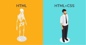 html vs html with css
